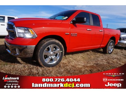 Flame Red Ram 1500 Big Horn Quad Cab.  Click to enlarge.