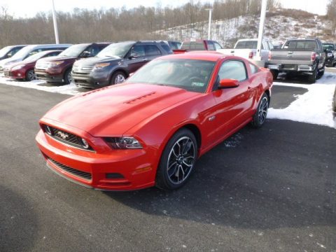 Race Red Ford Mustang GT Premium Coupe.  Click to enlarge.