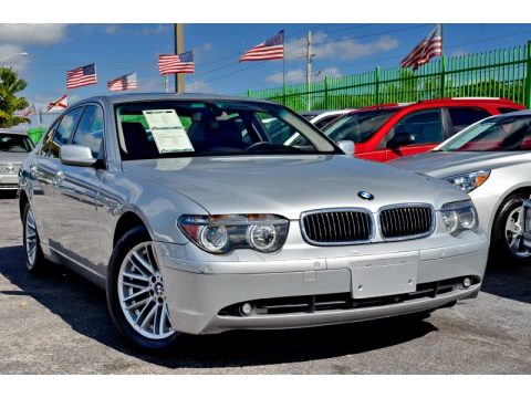 Titanium Silver Metallic BMW 7 Series 745i Sedan.  Click to enlarge.