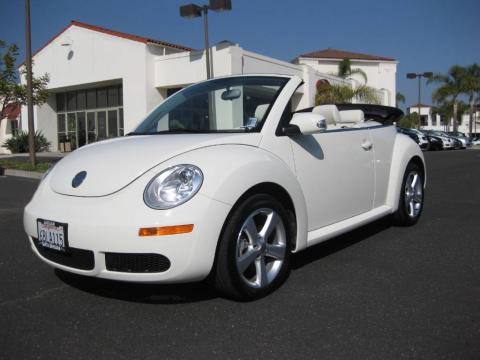 Campanella White Volkswagen New Beetle Triple White Convertible.  Click to enlarge.