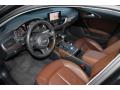  2012 Audi A6 Nougat Brown Interior #11