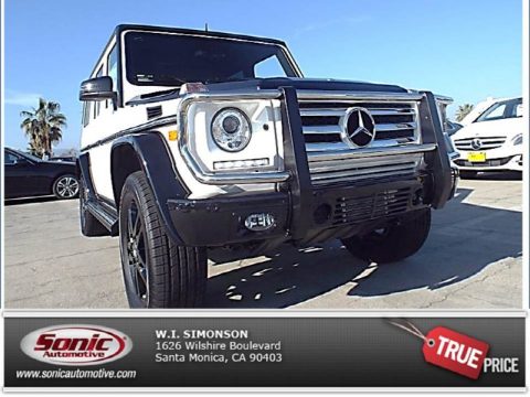 Polar White Mercedes-Benz G 550.  Click to enlarge.