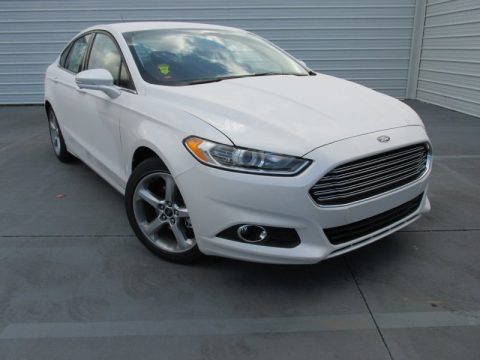 White Platinum Metallic Ford Fusion SE.  Click to enlarge.