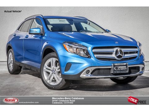 South Seas Blue Metallic Mercedes-Benz GLA 250 4Matic.  Click to enlarge.