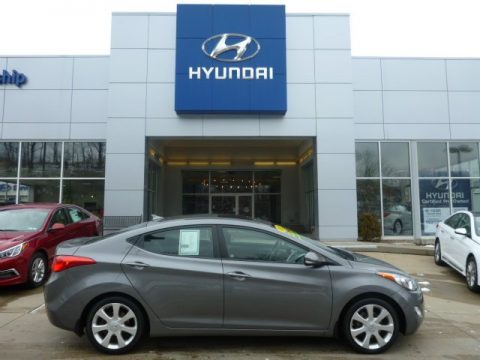 Harbor Gray Metallic Hyundai Elantra Limited.  Click to enlarge.