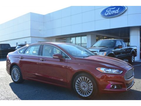 Ruby Red Metallic Ford Fusion Titanium.  Click to enlarge.