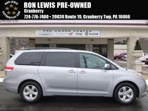 Silver Sky Metallic Toyota Sienna LE.  Click to enlarge.