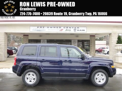 True Blue Pearl Jeep Patriot Sport 4x4.  Click to enlarge.