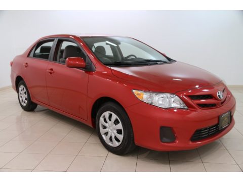Barcelona Red Metallic Toyota Corolla LE.  Click to enlarge.
