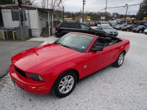 Torch Red Ford Mustang V6 Premium Convertible.  Click to enlarge.