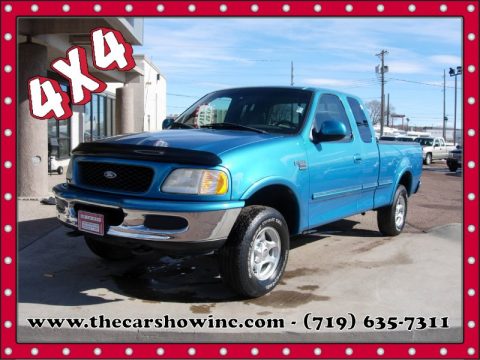 Teal Metallic Ford F150 XLT SuperCab 4x4.  Click to enlarge.
