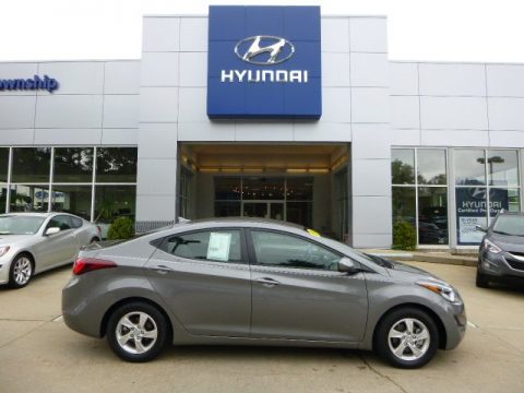 Titanium Gray Metallic Hyundai Elantra SE Sedan.  Click to enlarge.