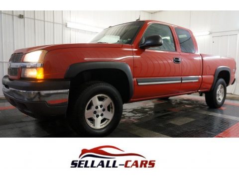 Sport Red Metallic Chevrolet Silverado 1500 Z71 Extended Cab 4x4.  Click to enlarge.