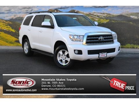 Super White Toyota Sequoia SR5 4x4.  Click to enlarge.