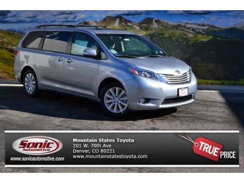Silver Sky Metallic Toyota Sienna Limited AWD.  Click to enlarge.