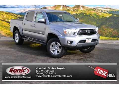 Silver Sky Metallic Toyota Tacoma V6 Double Cab 4x4.  Click to enlarge.