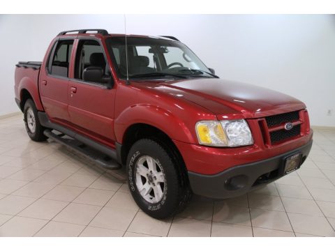 Red Fire Ford Explorer Sport Trac XLT 4x4.  Click to enlarge.