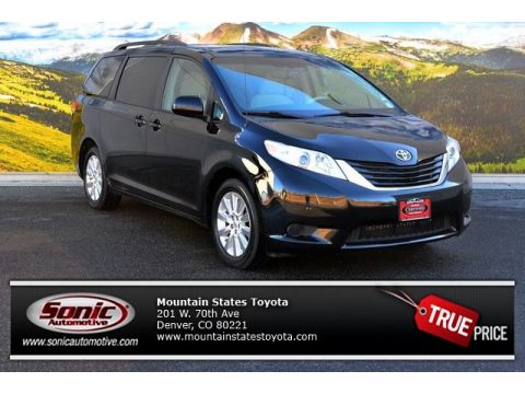 Black Toyota Sienna LE AWD.  Click to enlarge.