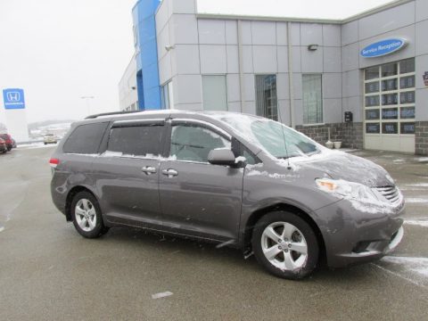 Predawn Gray Mica Toyota Sienna LE.  Click to enlarge.