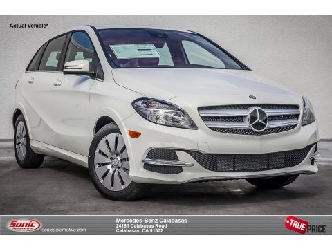 Cirrus White Mercedes-Benz B Electric Drive.  Click to enlarge.