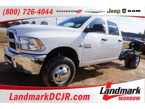 Bright White Ram 3500 Tradesman Crew Cab 4x4 Chassis.  Click to enlarge.