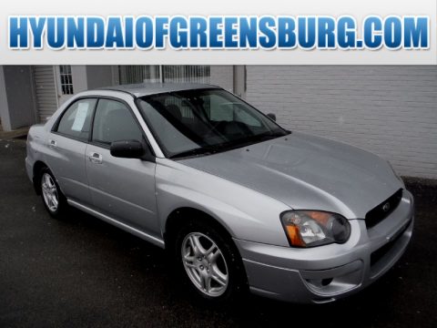 Platinum Silver Metallic Subaru Impreza 2.5 RS Sedan.  Click to enlarge.