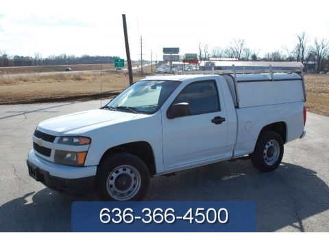 Summit White Chevrolet Colorado Work Truck Regular Cab.  Click to enlarge.