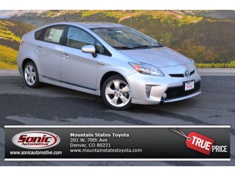 Classic Silver Metallic Toyota Prius Five Hybrid.  Click to enlarge.