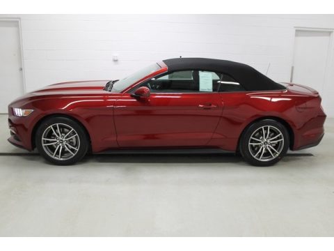 Ruby Red Metallic Ford Mustang EcoBoost Premium Convertible.  Click to enlarge.