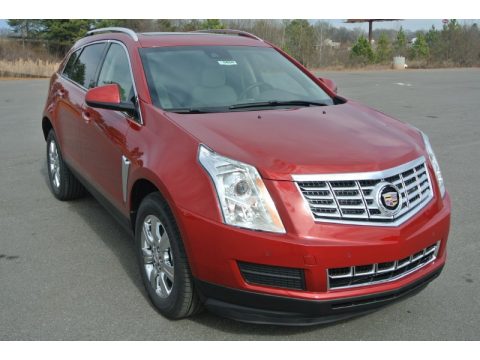 Crystal Red Tintcoat Cadillac SRX Luxury.  Click to enlarge.