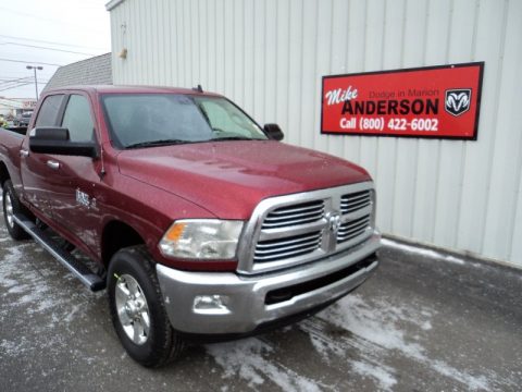 Deep Cherry Red Crystal Pearl Ram 2500 SLT Crew Cab 4x4.  Click to enlarge.