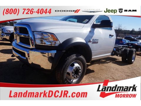 Bright White Ram 5500 Tradesman Regular Cab 4x4 Chassis.  Click to enlarge.