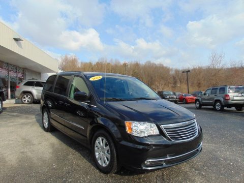 Brilliant Black Crystal Pearl Chrysler Town & Country Touring.  Click to enlarge.