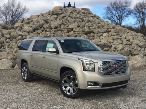 Champagne Silver Metallic GMC Yukon XL Denali 4WD.  Click to enlarge.