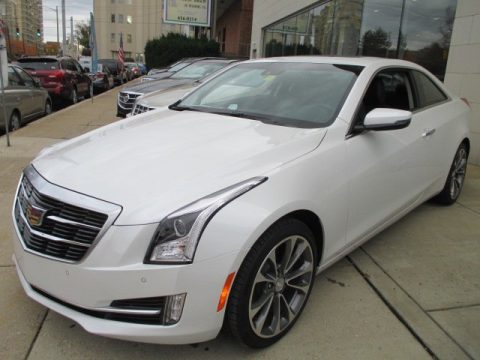 Crystal White Tricoat Cadillac ATS 2.0T Luxury Sedan.  Click to enlarge.