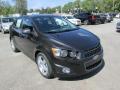 Front 3/4 View of 2015 Chevrolet Sonic LTZ Sedan #9