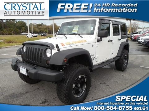 Stone White Jeep Wrangler Unlimited Islander Edition 4x4.  Click to enlarge.
