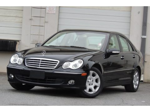Black Mercedes-Benz C 280 4Matic Luxury.  Click to enlarge.