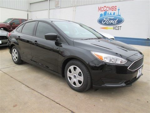 Tuxedo Black Metallic Ford Focus S Sedan.  Click to enlarge.