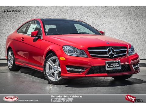 Mars Red Mercedes-Benz C 250 Coupe.  Click to enlarge.