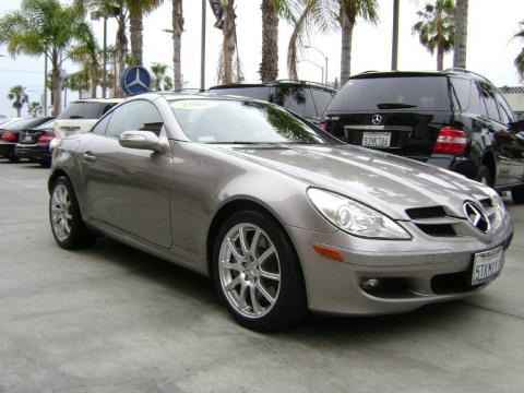 Pewter Metallic Mercedes-Benz SLK 350 Roadster.  Click to enlarge.