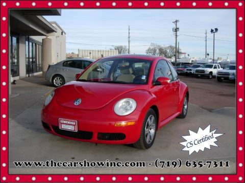 Salsa Red Volkswagen New Beetle 2.5 Coupe.  Click to enlarge.