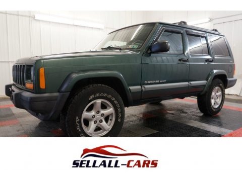 Forest Green Pearl Jeep Cherokee Sport 4x4. Click to enlarge. Forest Green Pearl Jeep Cherokee Sport 4x4. Click to enlarge.