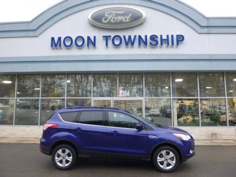 Deep Impact Blue Metallic Ford Escape SE 1.6L EcoBoost 4WD.  Click to enlarge.