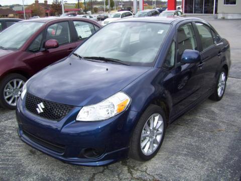 Deep Sea Blue Metallic Suzuki SX4 Sport Sedan.  Click to enlarge.