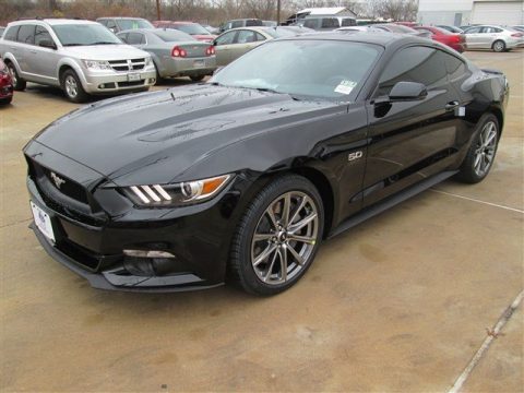 Black Ford Mustang GT Premium Coupe.  Click to enlarge.