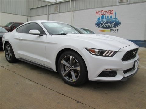 Oxford White Ford Mustang V6 Coupe.  Click to enlarge.