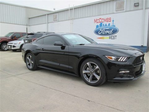 Black Ford Mustang V6 Coupe.  Click to enlarge.