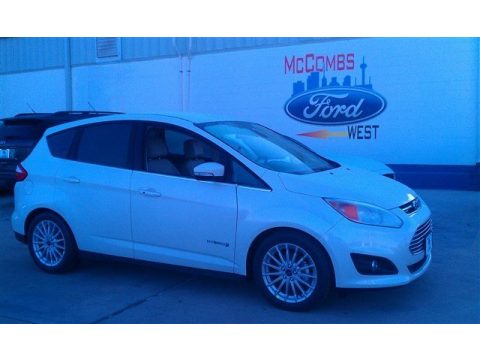 White Platinum Tricoat Ford C-Max Hybrid SEL.  Click to enlarge.