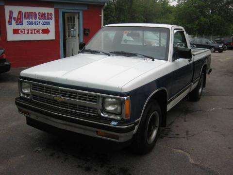 White Chevrolet S10 Regular Cab.  Click to enlarge.